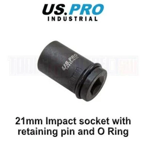 US PRO INDUSTRIAL 1/2" dr 21mm Scaffolders Impact Socket For Wrench Ratchet 3430