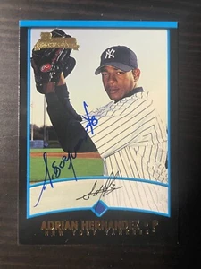 2001 Bowman #96 Adrian Hernandez New York Yankees signed Card handsigniert - Bild 1 von 1