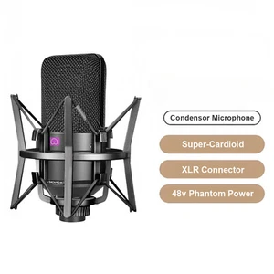 Condenser Microphone, Professional Cardioid Studio Mic for Recording,Podcasting - Picture 1 of 23
