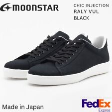 Moonstar  Sneakers CHIC INJECTION  RALY VUL BLACK  Made in Japan UNISEX NEW!