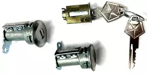 For Chrysler Dodge Plymouth IGNITION/DOORS LOCK SET W/2 LOGO KEYS LC1440, DL1502 - Picture 1 of 5