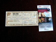 DONN EISELE APOLLO 7 NASA ASTRONAUT SIGNED AUTO VINTAGE 1986 PERSONAL CHECK JSA 