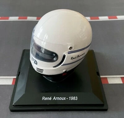 NEWS: Casco Helmet F1 RENE ARNOUX 1983 FERRARI SPARK 1:5 +Magazine no Minichamps - Immagine 1 di 4