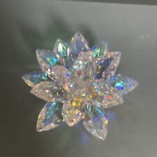Swarovski? Crystal Iridescent Lotus Flower Figure Paperweight
