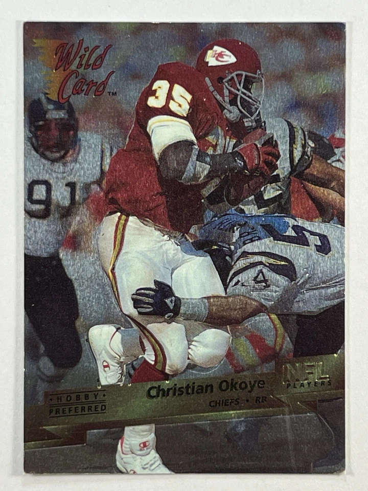 Christian Okoye 1993 Wild Card Superchrome #68 - Image 1 of 2