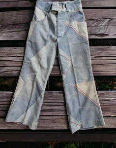 Vintage Custom Made Patchwork Look Denim Children's Jeans - Picture 1 of 9