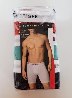 3 Pack Tommy Hilfiger Classic Boxer Brief Multicolor Size Large 36-38 New - Image 1 of 4