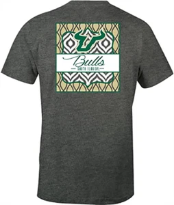Image One NCAA Youths South Florida Bulls Dbl Pattern Short Sleeve T-Shirt Sz L - Picture 1 of 2
