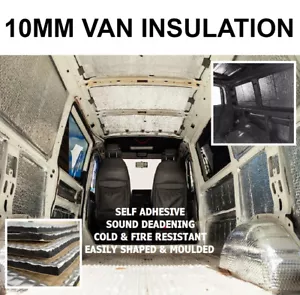 10m Camper Van Insulation Self-adhesive 10mm Closed Cell Foam Thermal Soundproof - Picture 1 of 6