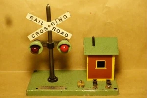 American Flyer S-gauge 759 bell crossing signal, enhanced bulbs flash #2 --VIDEO - Picture 1 of 10