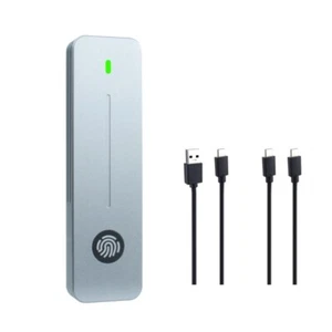 NVMe SSD Enclosure Box Solid Disk Storage Fingerprint Encryption - Afbeelding 1 van 8