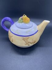 Zrike Hand Painted Ceramic Tuscan Fruit  2 Cup Tea Pot