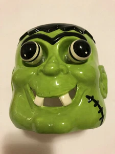 HALLOWEEN PORCELAIN SET of 2 Candle Holders For T-Lite Used - Picture 1 of 9