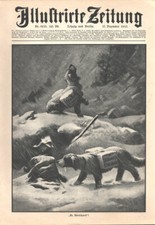 Advertising handle dry + Stollwerck chocolate "St. Bernhard" original print from 1903