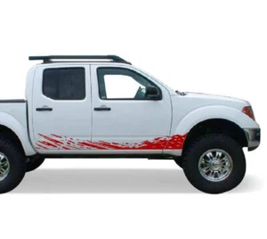 Mud Splash Stripe Graphics Car Sticker For Nissan Frontier Side Door Decal Vinyl - Picture 1 of 4