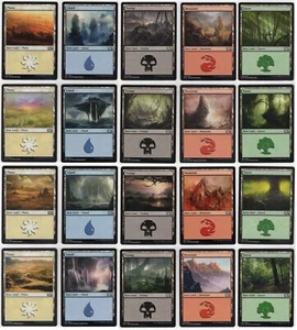 Core Set 2015 - 1x Complete 20 Card Basic Land Set - Near Mint - Bild 1 von 1