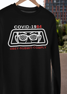 George Orwell T-SHIRT S-3XL Obey Submit Comply COVID 19 INGSOC 1984 NEW GIFT TEE