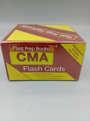 CMA Test Prep Flash Cards - By Test Prep Books Foto 1 de 4