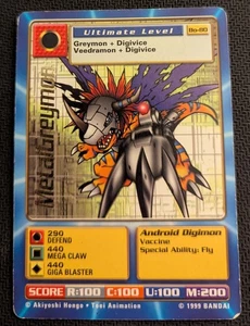 Digimon Digi Battle Series 2 Gold-Lettered Rare BO-80 Metalgreymon MP - Picture 1 of 2