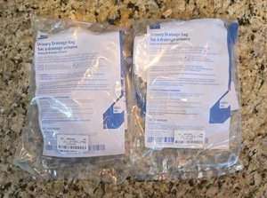 Lot of 2 Medline 2000 mL Urinary Drainage Bag NEW SEALED - Picture 1 of 5