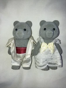 Sylvanian Families Sweetwater graue Bären Braut und Bräutigam - Bild 1 von 4