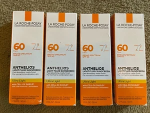 La Roche-Posay Anthelios Ultra Light Sunscreen SPF 60 -1.7 fl Best By 1/25 QTY 4 - Picture 1 of 2