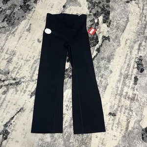 SPANX Shape Booty Boost Active Ankle Flare Pants Very Black Medium NWT - Picture 1 of 7