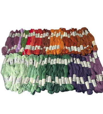 DMC  Embroidery Cotton Thread  Retors A Broder Lot of 71 Mixed Colors - Image 1 of 4