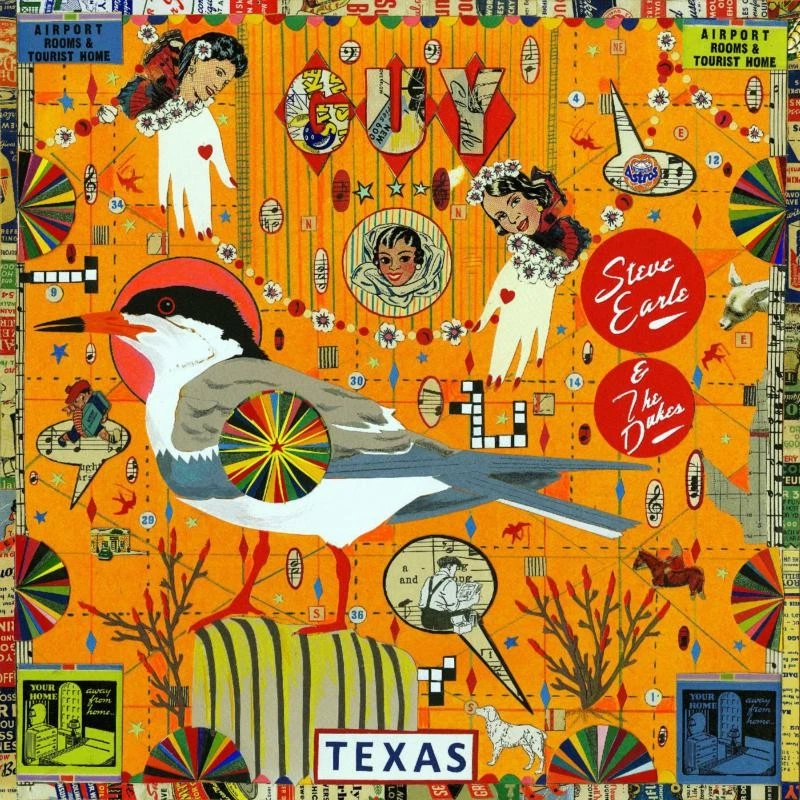 Steve Earle and the Dukes Guy (Red/Orange Swirl Viny) LP Vinyl NEW - Image 1 of 1