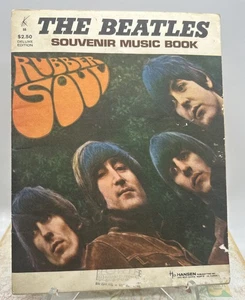 THE BEATLES 1965 RUBBER SOUL SOUVENIR MUSIC BOOK-SHEET MUSIC AND PHOTOS - Picture 1 of 8