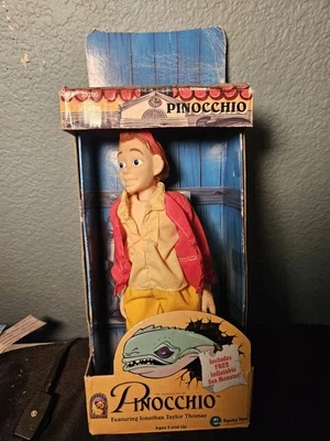 VTG1996 Equity Toys Adventures Pinocchio 8" Doll w/Inflatable Sea Monster - Image 1 of 4