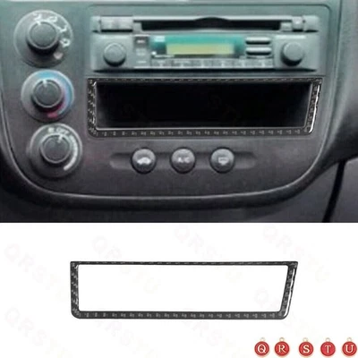 Cubierta de marco de almacenamiento central interior de fibra de carbono para Honda Civic 2003-2005 Foto 1 de 4