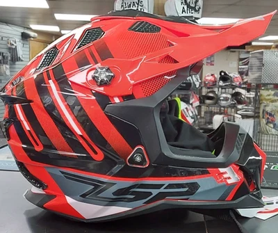 Casco todoterreno LS2 MX700 Subverter Evo Shadow MX rojo/negro Foto 1 de 2