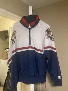 Vintage FLORIDA PANTHERS PULLOVER giacca a vento starter GIACCA XL - Foto 1 di 2
