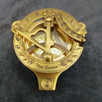 West London Brass Compass Folding - Image 1 of 4