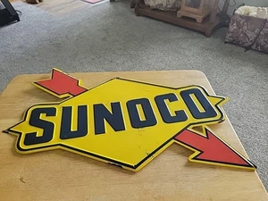 Sunco Gasoline Embossed Tin Reproduction For A Vintage Look. 18" X 13". - Picture 1 of 12