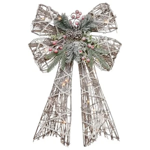 Northlight 23" LED Iluminado Ratán Esmerilado Navidad Arco Decoración - Imagen 1 de 6