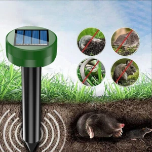 Solar UltrasonicRepellent Pest Scarer Deterrent Repeller Garden UK^ - Picture 1 of 10