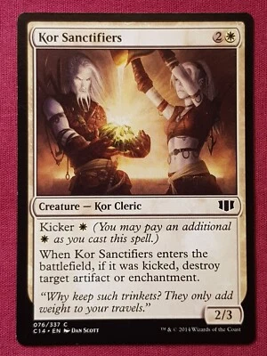Magic The Gathering COMMANDER 2014 C14 KOR SANCTIFIERS white card MTG - Image 1 of 2