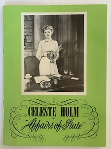 Celeste Holm, "AFFAIRS OF STATE" Reginald Owen, Souvenir Theatre Program, 1950 - Bild 1 von 5