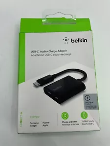 Belkin USB-C Splitter (Audio + Charge Adapter) Headphone splitter ipad iPhone 15 - Picture 1 of 6