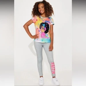 Dream Star X Fashion Nova Girls Mini Keep Faith Yummy Leggings Set M (10/12) - Picture 1 of 15