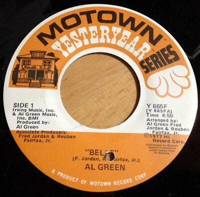 Al Green 45 Belle / Oh Me; Oh My (Dreams In My Arms)  reissue - Image 1 of 2