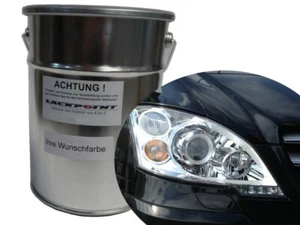 3 Liter Spritzfertigen Wasserbasislack geeignet für Mercedes 197 Obsidianschwar - Picture 1 of 1