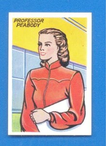 DAN DARE.No.3 JOCE PEABODY.CARD ISSUED BY F.C.CALVERT IN 1954.SIZE 3.8 x 5.5cms