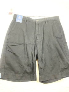 Roundtree & Yorke Black Classic Fit Flat Front Casuals Shorts (NWT) - Picture 1 of 6