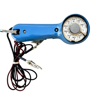 Vintage Rotary Lineman Blue Butt Set Electric Bell Telephone System - Picture 1 of 8