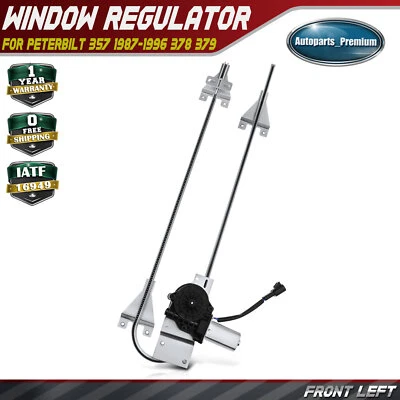 Power Window Regulator with Motor for Peterbilt 357 1987-1996 379 Front Driver - Image 1 of 4