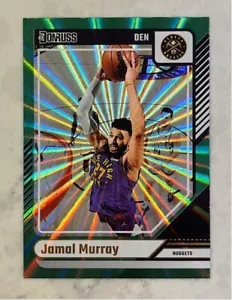 2024-25 Panini Donruss Jamal Murray Holo Green Laser #62 Nuggets - Picture 1 of 2