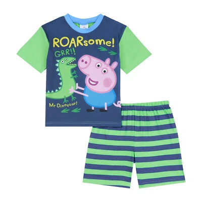Pyjama George Pig Boys Short Pjs, vêtements de nuit officiels George Pig - Photo 1/4